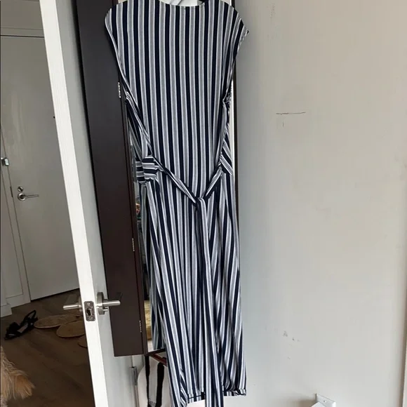 Striped Belted Jersey Dress - Picture 6 of 6